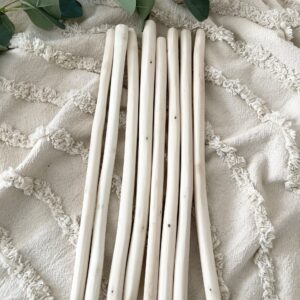 GAŁĘZIE BRZOZOWE SZLIFOWANE DO MAKRAMY - NATURALNE KIJE DO 2 CM.