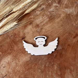 DREWNIANE SKRZYDŁA Z WYGRAWEROWANYMI OCZAMI