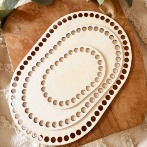 MAKRAMOWA BAZA DO KOSZYKA DNO KOSZ MOJŻESZA ZE SKLEJKI