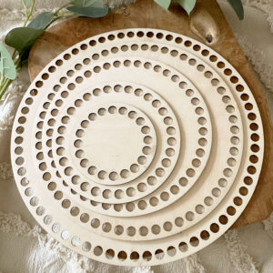 MAKRAMOWA BAZA DO KOSZYKA DNO OKRĄGŁE ZE SKLEJKI