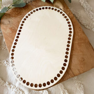 MAKRAMOWA BAZA DO KOSZYKA DNO KOSZ MOJŻESZA ZE SKLEJKI