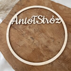 OBRĘCZE ZE SKLEJKI Z TWOIM NAPISEM