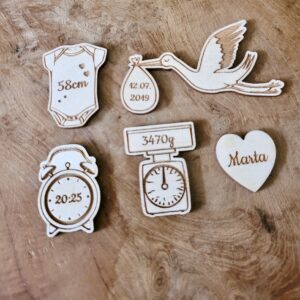 PERSONALIZOWANE SCRAPKI – METRYCZKA Z DANYMI DZIECKA