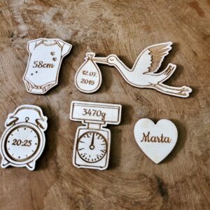 PERSONALIZOWANE SCRAPKI – METRYCZKA Z DANYMI DZIECKA