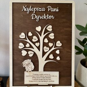 DREWNIANE PODZIĘKOWANIE - DRZEWKO Z SERCAMI