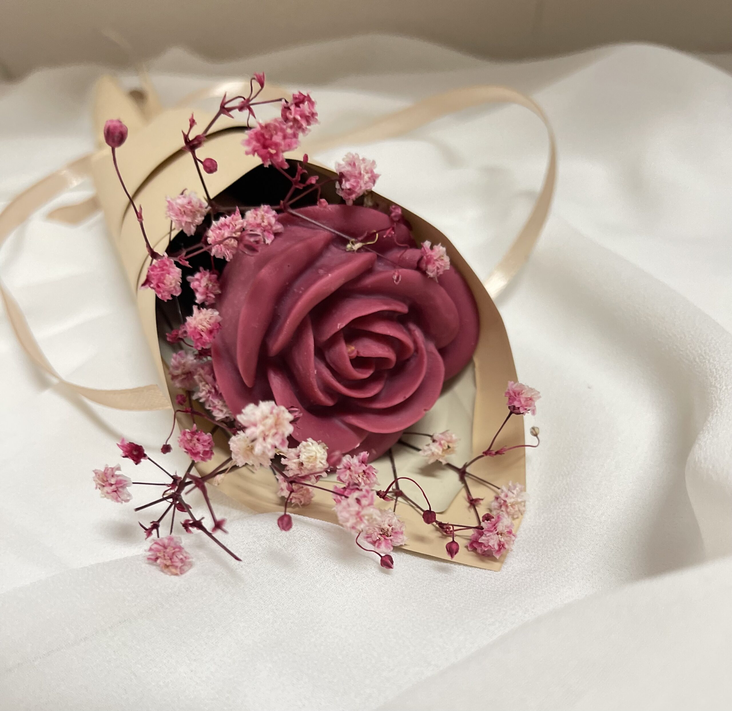 ŚWIECA SOJOWA RÓŻA - obrazek 3