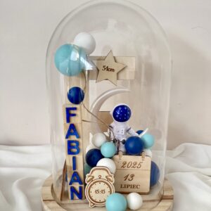 METRYCZKA DLA DZIECKA DUŻA KOPUŁA PREZENT NA CHRZEST ŚWIĘTY URODZINY PAMIĄTKA DLA CHŁOPCA