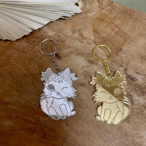 BRELOCZKI Z PLEXI Z GRAWEREM