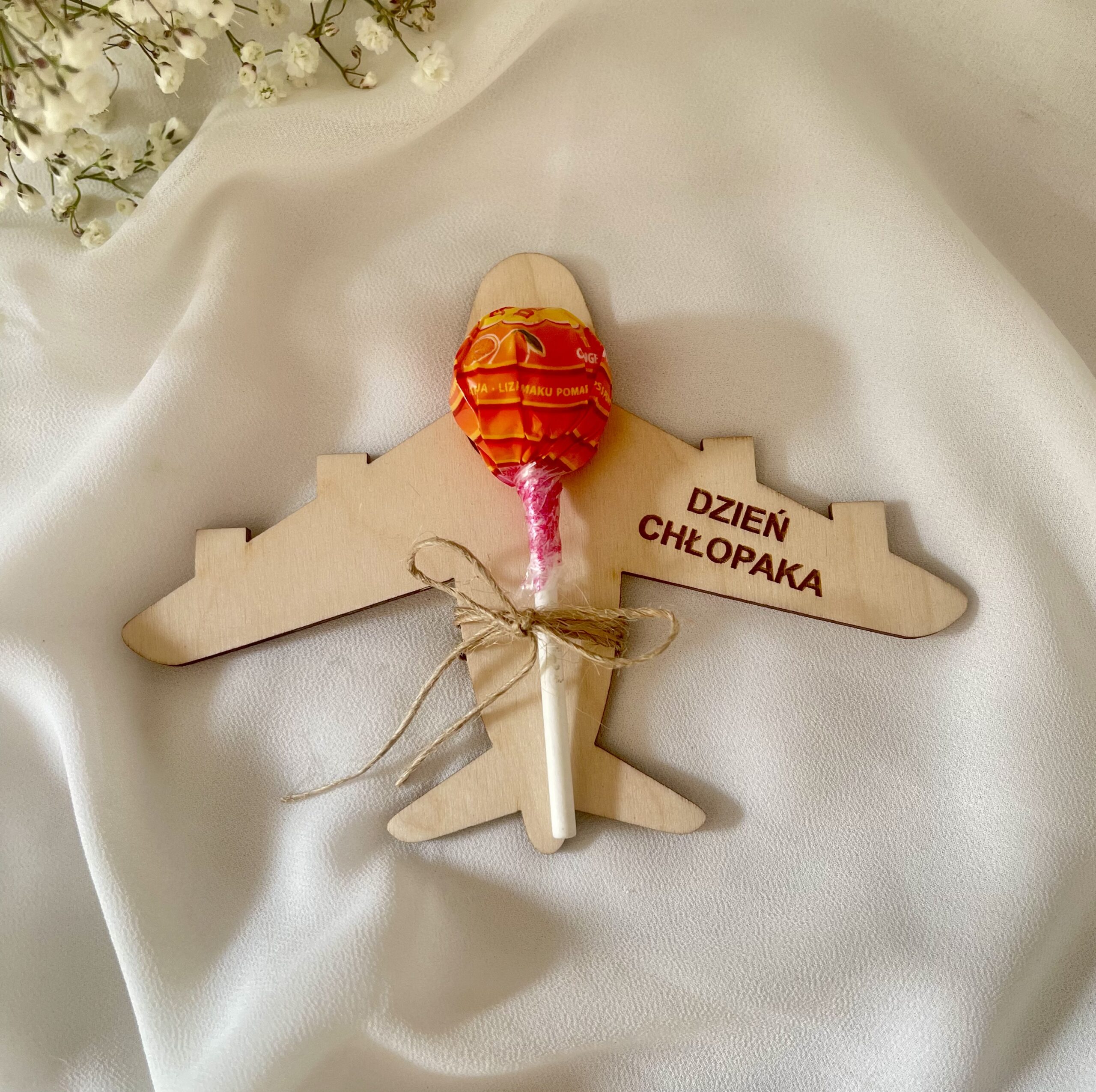 DREWNIANY SAMOLOT Z GRAWEREM - obrazek 4