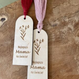 DREWNIANE ZAKŁADKI Z GRAWEREM