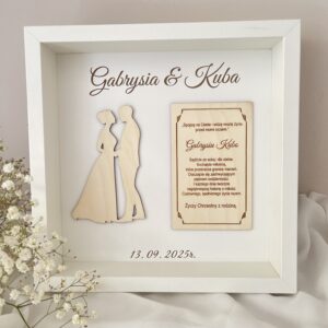 RAMKA Z ŻYCZENIAMI ŚLUBNYMI