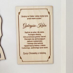 RAMKA Z ŻYCZENIAMI ŚLUBNYMI