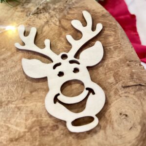 BAZA DO ZAWIESZKI ZE SKLEJKI NA CHOINKĘ - RENIFER