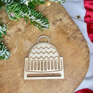 BAZA DO ZAWIESZKI ZE SKLEJKI NA CHOINKĘ - CZAPKA