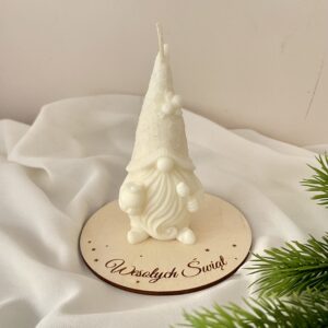 ŚWIECA SOJOWA SKRZAT Z GRAWEROWANĄ PODSTAWKĄ