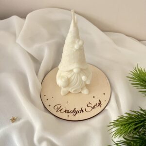 ŚWIECA SOJOWA SKRZAT Z GRAWEROWANĄ PODSTAWKĄ