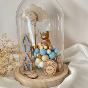 METRYCZKA DLA DZIECKA DUŻA KOPUŁA PREZENT NA CHRZEST ŚWIĘTY URODZINY PAMIĄTKA DLA CHŁOPCA SAMOLOT