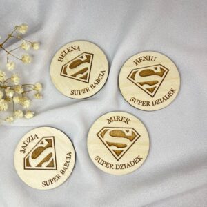 Prezent na DZIEŃ DZIADKA I BABCI upominek dla DZIADKÓW magnes