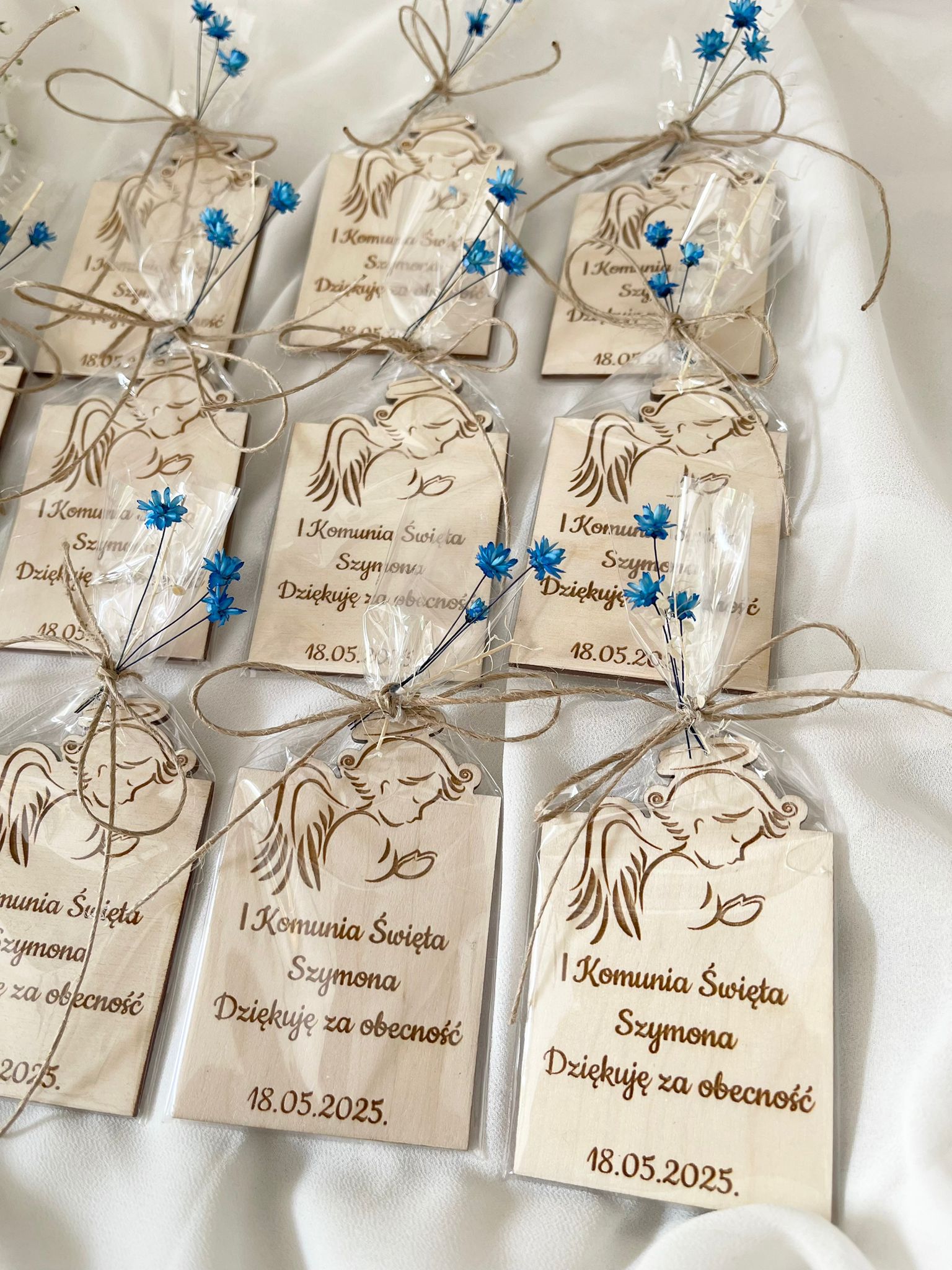 Podziękowanie dla gości KOMUNIA PERSONALIZACJA PAMIĄTKA