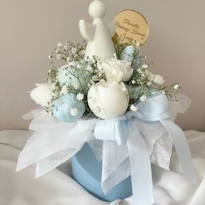 Flower Box Świece sojowe Prezent Komunia Święta Pamiątka dla chłopca