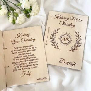 Podziękowanie dla Chrzestnego Pierwsza Komunia Święta