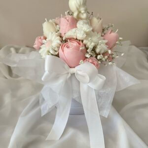 Flower Box świece sojowe Pierwsza Komunia Święta prezent dla dziewczynki