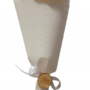 Bukiet świeca sojowa kwiat na prezent Podziękowanie Komunia Święta IHS