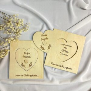 Ciociu Wujku Mam do Ciebie pytanie Czy zostaniesz moją Chrzestną 15x17cm