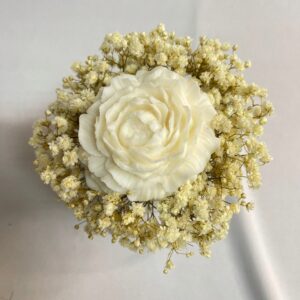 Flower Box Świeca Sojowa Wieczny Bukiet kwiaty Prezent Urodziny Komunia