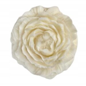 Kwiat w woreczku piwonia podziękowanie dla gości Pierwsza Komunia Święta