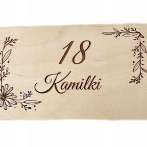 Skrzynka na 18 urodziny Personalizowana 18-tka