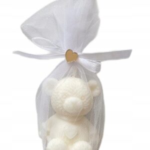 Świeca Sojowa Miś Podziękowanie Chrzest Komunia Babyshower