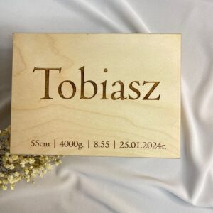 PAMIĄTKA CHRZTU ŚWIĘTEGO SKRZYNKA PREZENT NA CHRZEST ŚWIĘTY Personalizacja