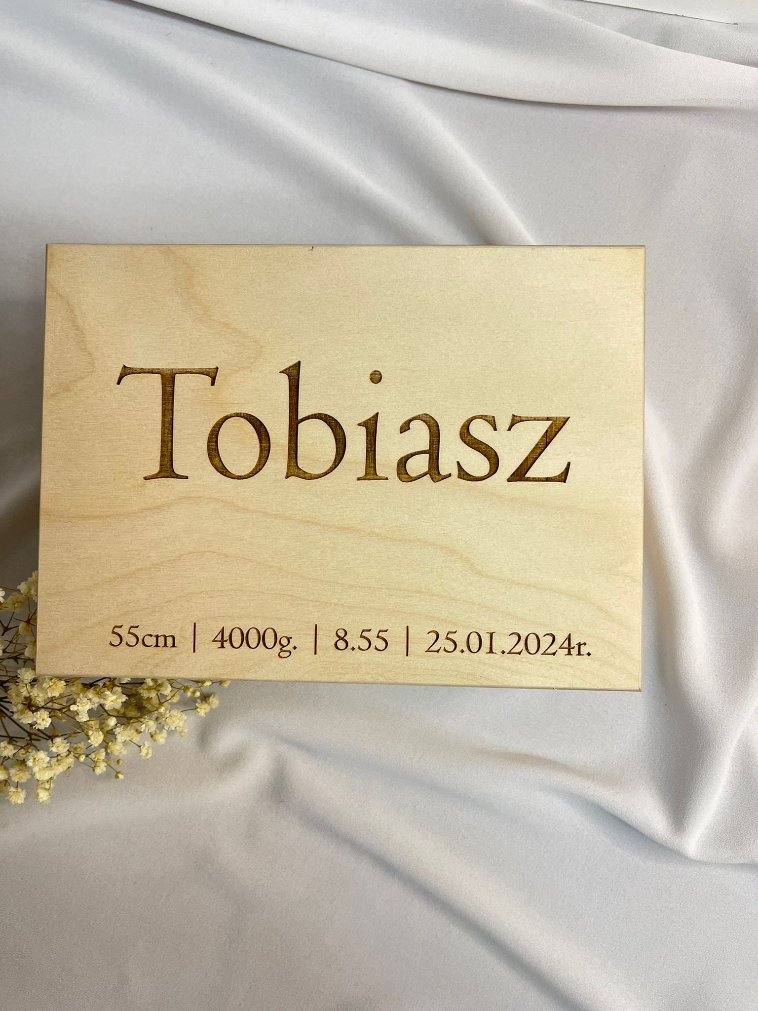 PAMIĄTKA CHRZTU ŚWIĘTEGO SKRZYNKA PREZENT NA CHRZEST ŚWIĘTY Personalizacja