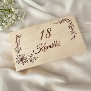 Skrzynka na 18 urodziny Personalizowana 18-tka